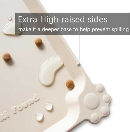 Hoki Found L Silicone Pet Food Mats Tray