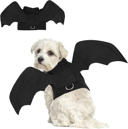 BWOGUE Pet Bat Wings Costume for Cat & Dog Pet Apparel Clothes for Halloween Party Large