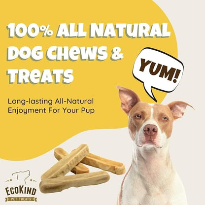 EcoKind Premium Gold Yak Cheese Himalayan Dog Chews, Healthy Dog Treats for Small Dogs, High Protein, All Natural, Long-Lasting Chew, Small - 16 Chews