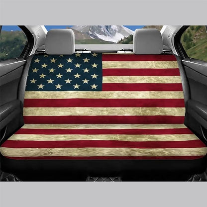 AFPANQZ Patriotic American Flag Car Rear Bench Protective