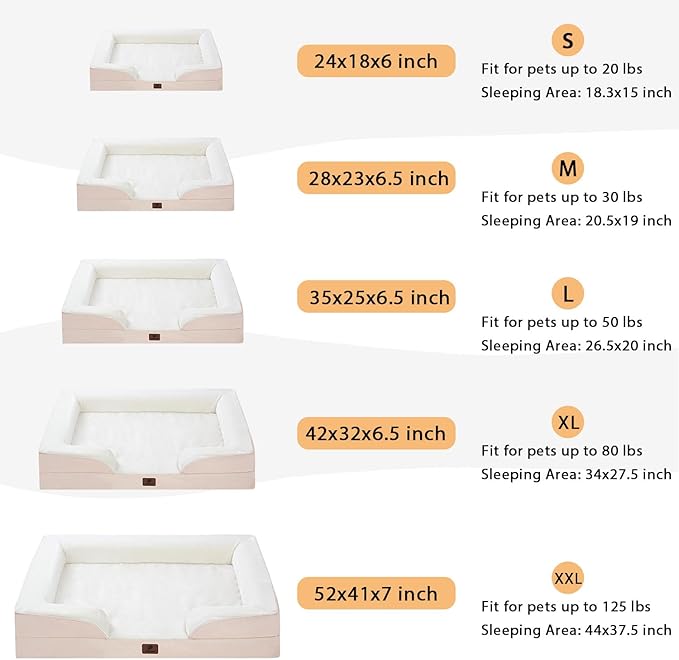 pettycare Orthopedic Dog Bed for Extra Large Dogs