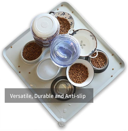 Hoki Found XX-Large Silicone Pet Food Mats Tray