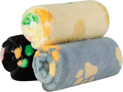 Dono 1 Pack 3 Blankets Soft Fluffy Cute Animals-23 * 16in