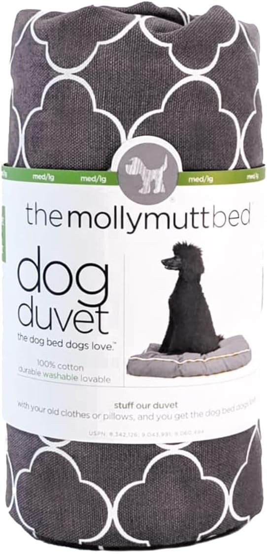 Molly Mutt Small Dog Bed Cover - Clark Gable Print - Measures 22”X27”X5’’ - 100% Cotton - Durable - Breathable - Sustainable - Machine Washable Dog Bed Cover (Dd70a)