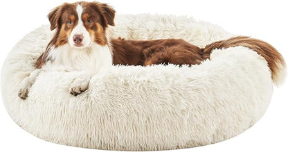 Calming Dog Bed for Small Dogs 20", Pearl