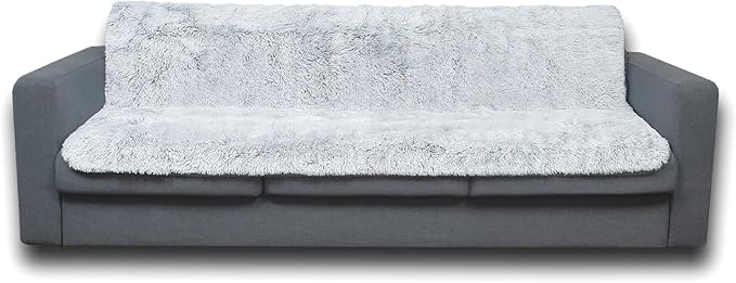 Waterproof Dog Bed Cover, Soft Plush Pet Blanket with Anti-Slip Back for Bed Couch Sofa, Furniture Protector for Small, Medium and Large Dogs and Cats (Magic Gray, 52"x82")