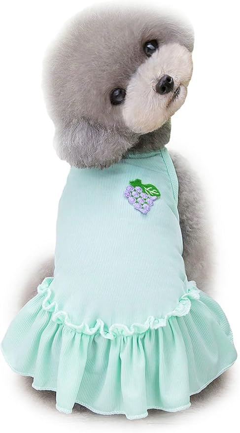 QWINEE Cat Dog Dress Cat Puppy Skirt Pet