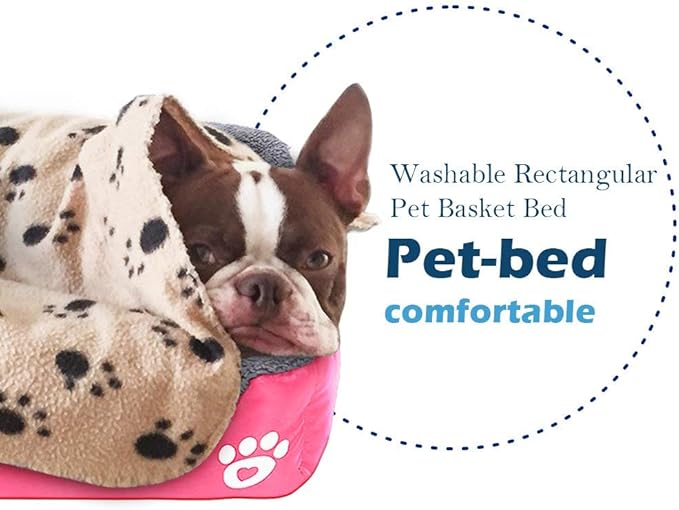 Barelove Resulzon Rectangular Dog Cat Beds Mattress Washable Pads Room