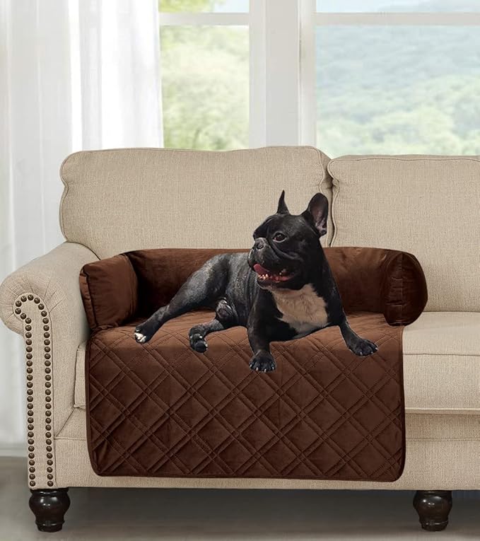Brilliant Sunshine Premium Chocolate Silky Velvet Pet Sofa Bed