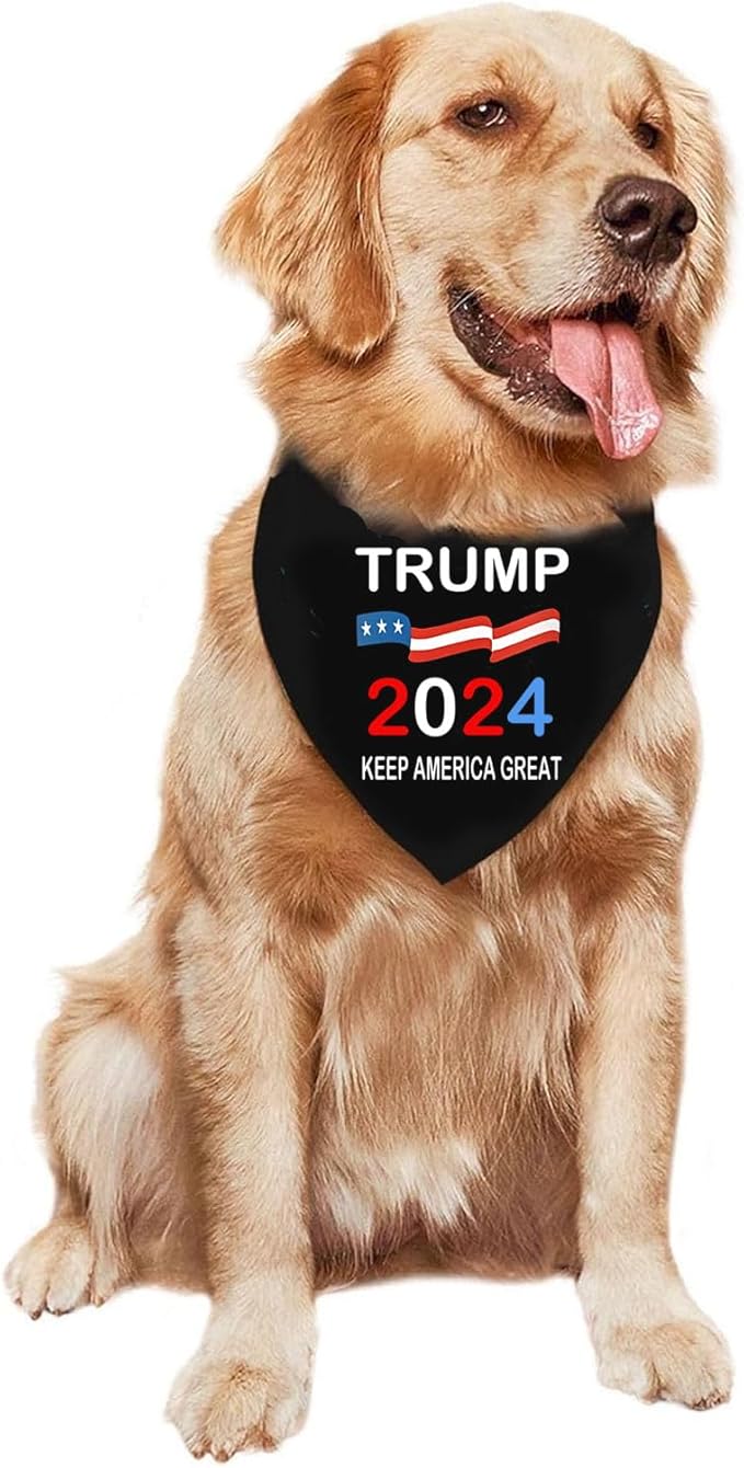 Trump 2024 for President Campaign Dog Bandana Keep