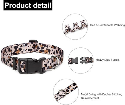 Adjustable Dog Collar with Patterns