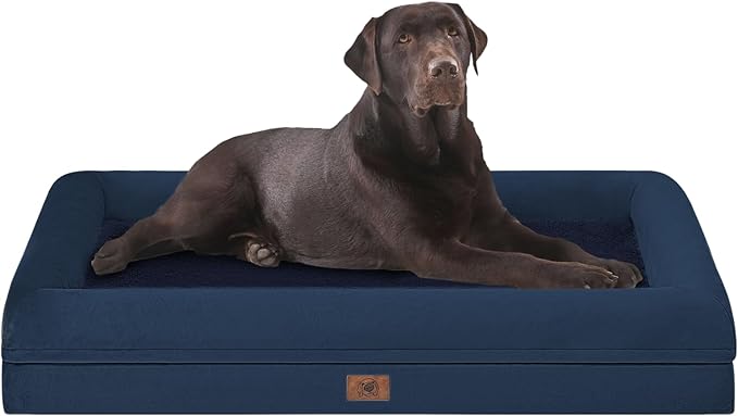 Orthopedic Washable Large Dog Bed: Jumbo Dog Bed Bolster Waterproof