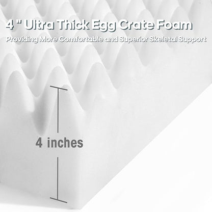 Bedfolks 4" Thick Orthopedic Dog Bed for Extra Large Dogs