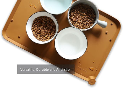 Hoki Found L Silicone Pet Food Mats Tray
