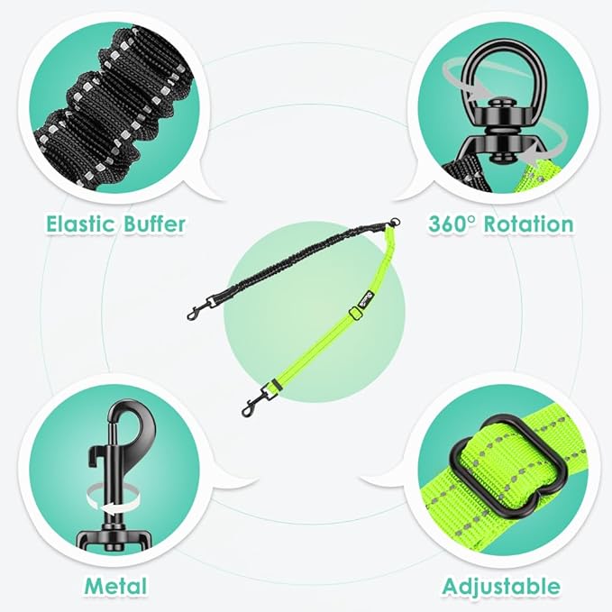 Two Dog Lead 2 in 1 Upgraded