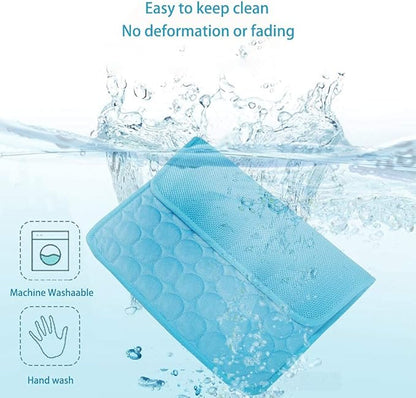 MICROCOSMOS Summer Cooling Mat & Sleeping Pad- Water Absorption Top 40" x 28")