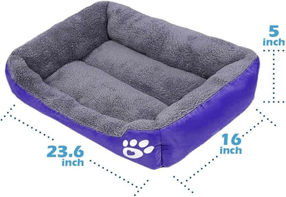 Barelove Rectangular Dog Cat Beds Mattress Washable Pads Room