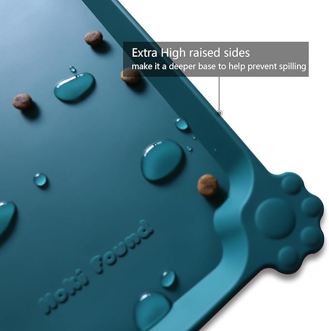 Hoki Found Large Silicone Pet Food Mats Tray