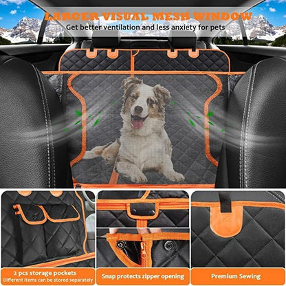 Car Seat Cover for Dogs Back Seat Waterproof 600 D 61 x 55.9 x 14.5