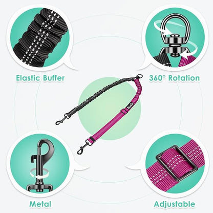 Two Dog Lead 2 in 1 Upgraded