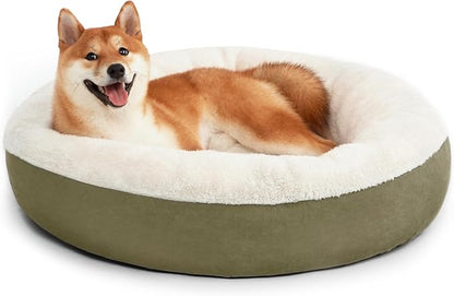 Love's cabin Round Donut Cat and Dog Cushion Bed 30in Pet