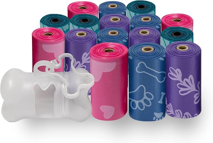 Best Pet Supplies Dog Poop Bags for Waste (240 Bags) Refuse Cleanup