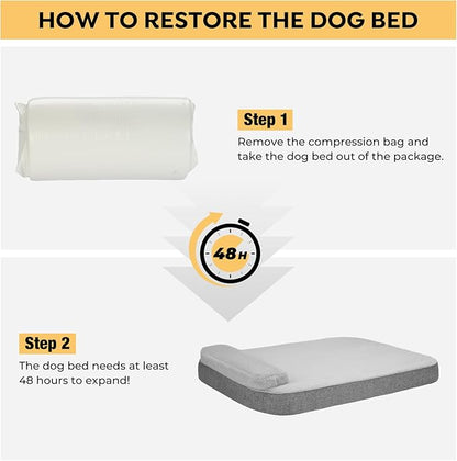 Veehoo Orthopedic Dog Bed for Medium Large Sized Dogs 60 lbs,