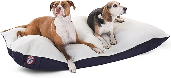 42x60 Blue Rectangle Pet Dog Bed By Majestic Pet Products Extra Large