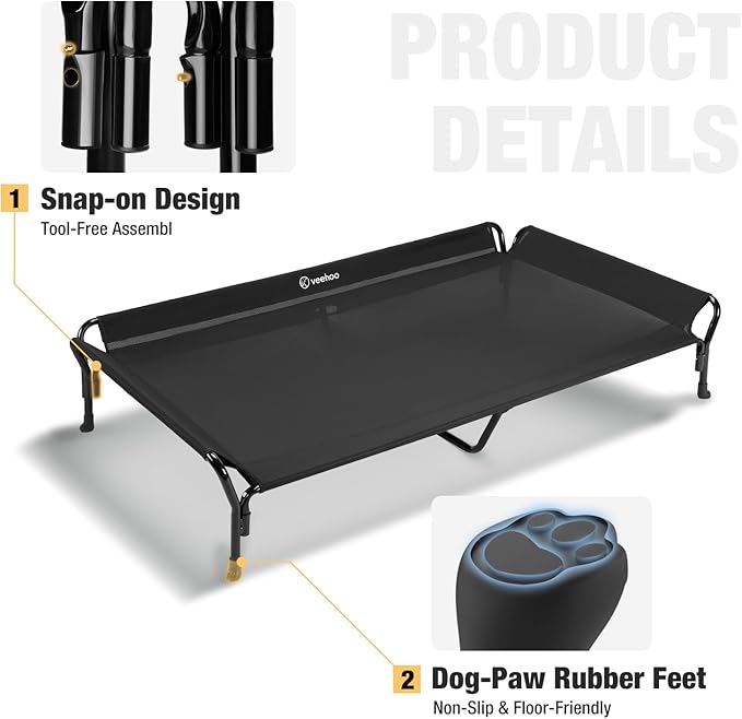 Veehoo Cooling Raised Dog Bed