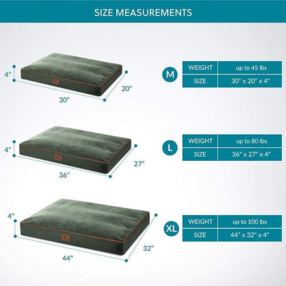 Bedsure Waterproof Dog Beds for Extra Large Dogs 4 inch 100lbs XL