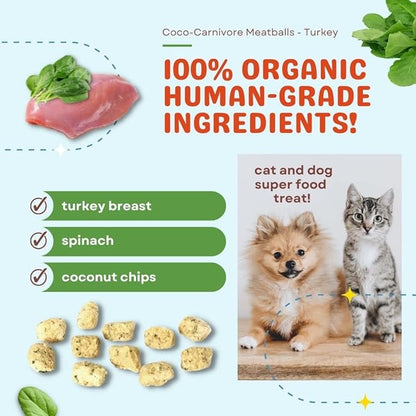 CocoTherapy 3 Pack of Coco-Canivore Meatballs Dog Treats