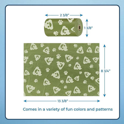 Best Pet Supplies Dog Poop Bags (240 Bags) for Waste Refuse Cleanup