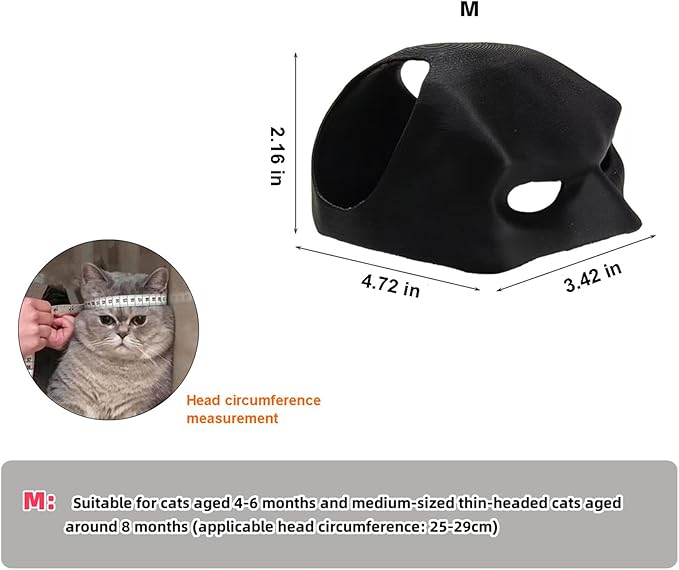 Cat Bat Cosplay Mask Funny Festival Costume Accessory for Cats Pet Clothing Accessory Mask for All Types of Cats(Medium)