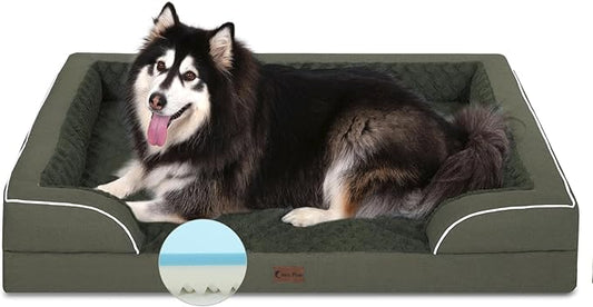 Memory Foam XXL Dog Bed with Bolsters