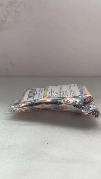 Small Medium Dog Clothes Rainbow Striped Dog Shirts Stretchable Long Sleeve Cat T-Shirt Pet Outfits for Chihuahua Yorkie Teddy (Purple Edge