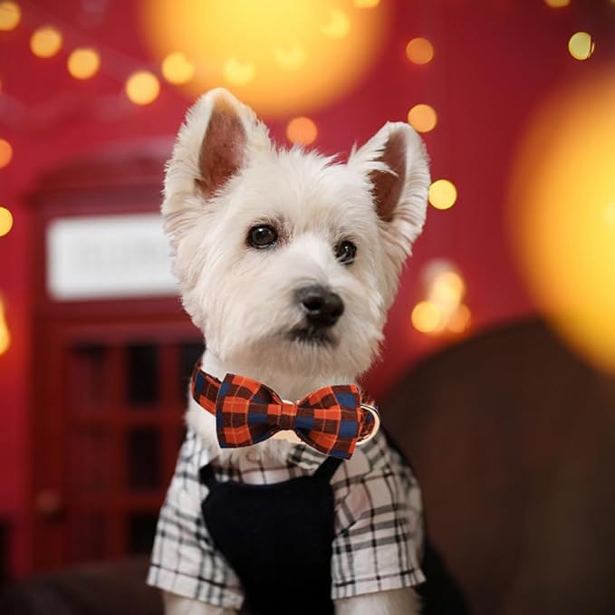 Christmas Day Dog Bandana Red Green Plaid Cotton