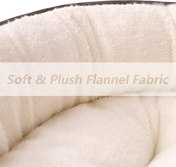 Love's cabin Round Donut Cat and Dog Cushion Bed 20in Pet