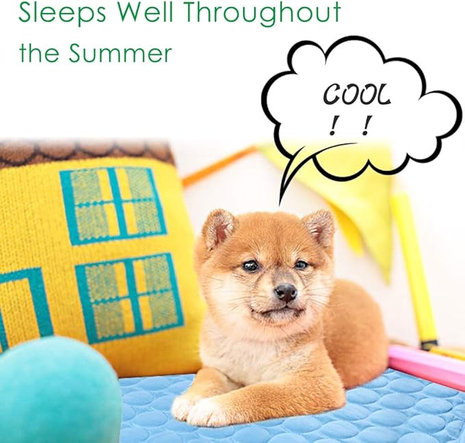 VeMee Cooling Mat Pad for Dogs Cats Ice