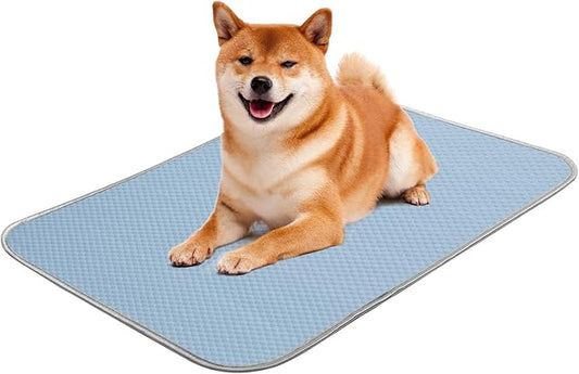 Summer Dog Cooling Mat Washable Ice Silk Self Cool Pad for Small Medium Large Dogs and Cats 27x22in)