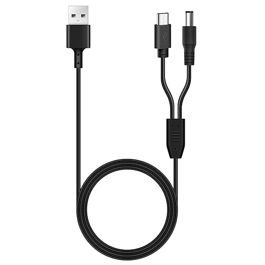 Charger Cord for Bousnic Dog Shock Collar Charger RS2A,RS2B,2-in-1 DC Replacement,1pcs