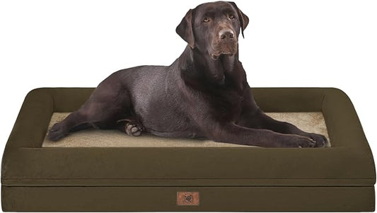 Orthopedic Washable Large Dog Bed: Jumbo Dog Bed Bolster Waterproof