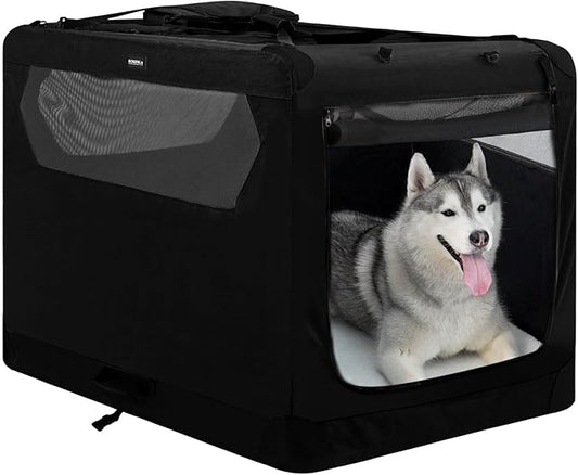 Soft Collapsible Dog Crate for Large Dogs 42 Inch 42x31x31 Inches