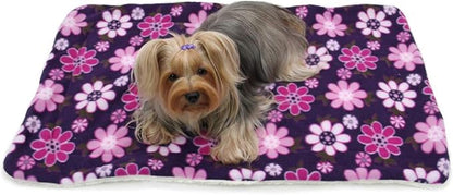 Klippo Dog/Puppy Soft Fleece & Ultra-Plush Blanket ONE Size (Midnight Garden)