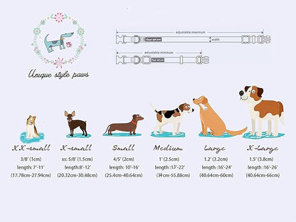 Unique style paws Dog Collar Metal Buckle Collar