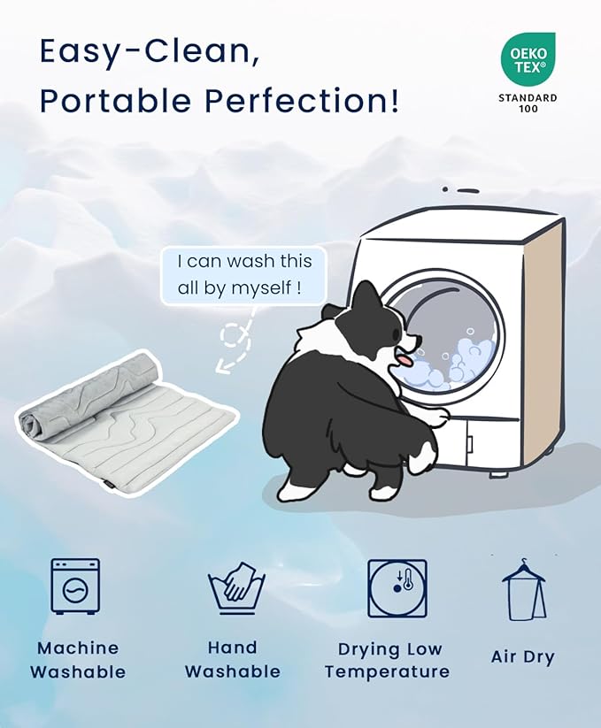 ZonLi Dog Cooling Mat 48" x 28"Medium, Cooling