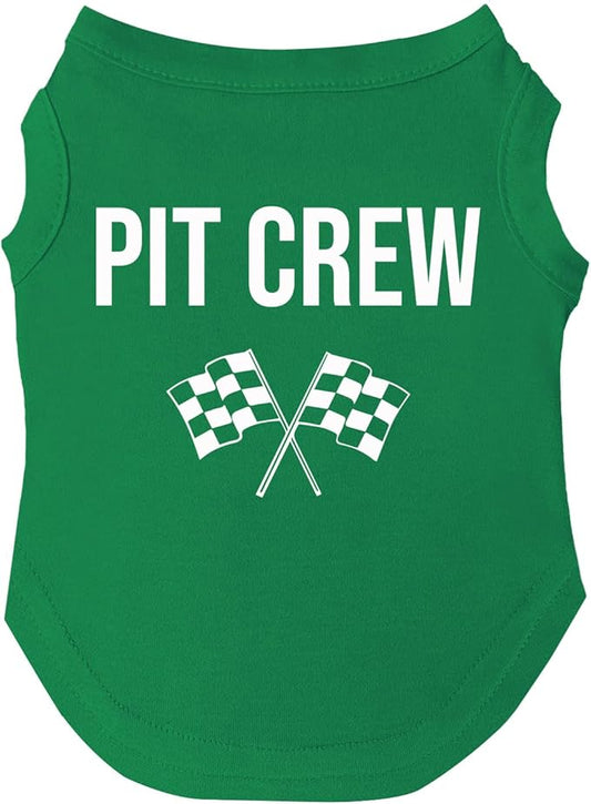 Pit Crew Dog Tee Shirt Sizes for Puppies, Toys, and Large Breeds (Green, X-Large 49)