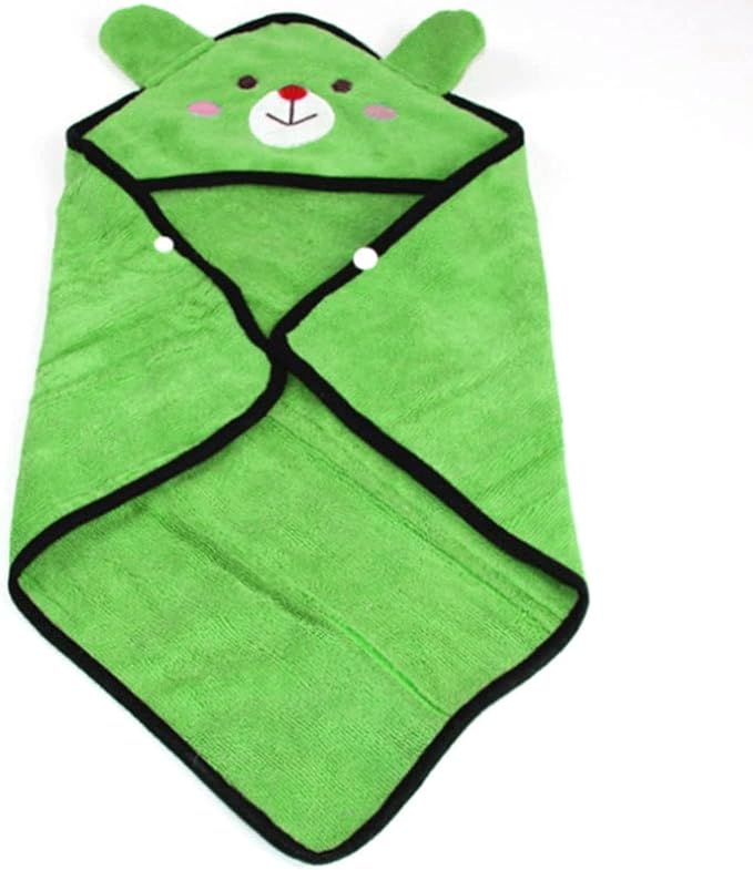 Goclothod Pet Hooded Bath Towel Puppy Drying Bath Towel Absorbent Bathrobe Warm Blanket