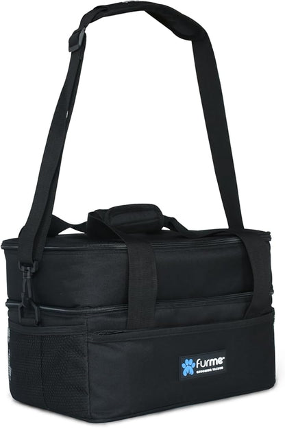 Carrying Case for FM-01 Original Grooming Vacuum Kit - Lightweight Bag with Multiple Compartmans & Pockets, Suitable for Traveling and Storage