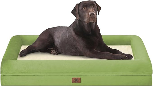 Orthopedic Washable Large Dog Bed: Jumbo Dog Bed Bolster Waterproof