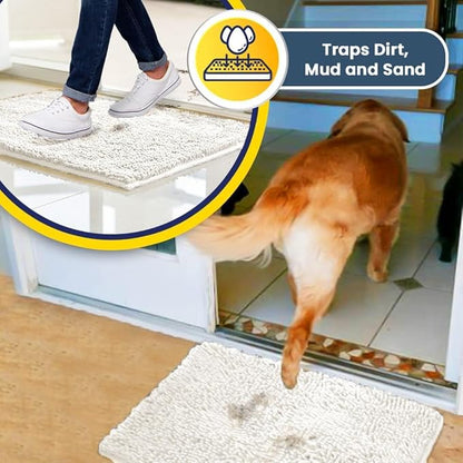 Muddy Mat® AS-SEEN-ON-TV Highly Absorbent Microfiber Door Mat and Pet Rug 59"X35"
